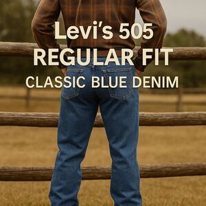 Vintage Levi’s 100% Cotton Jeans Made in Dominican Republic 38x32 039307685641